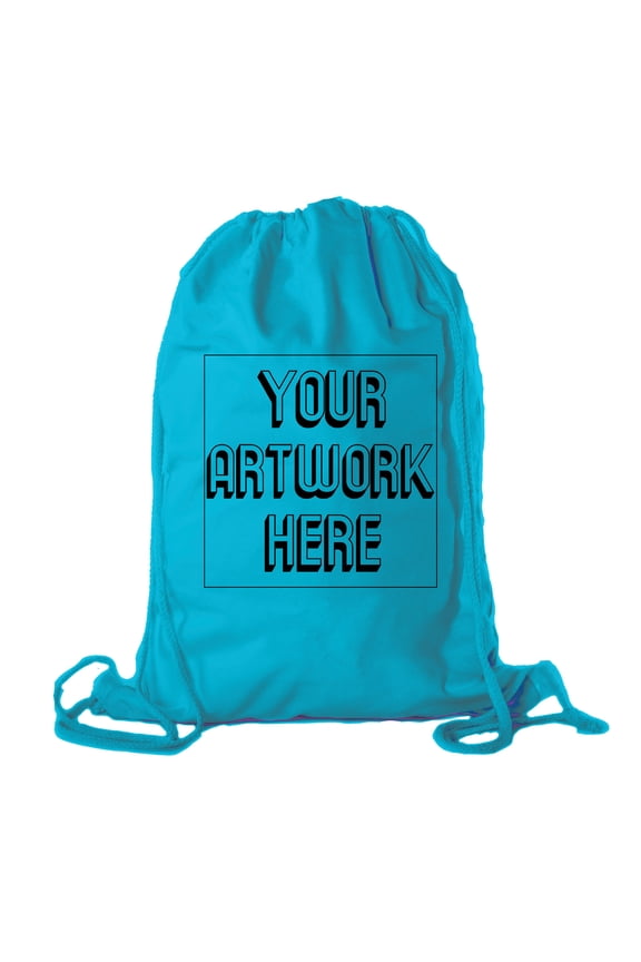 Personalized Cotton Drawstring Backpacks, Your logo here Custom Cinch Sacks