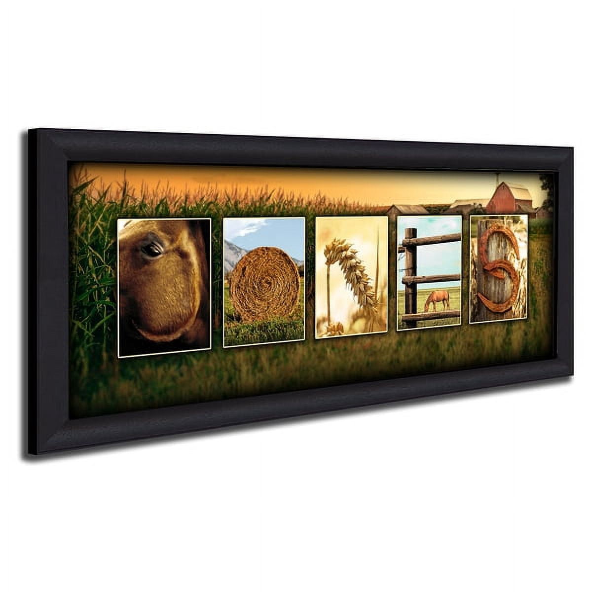 Personalized Country Western Horse Name Wall Canvas Art