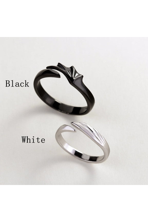 Couple Rings Set 925 Sterling Silver Personalized Matching Rings for Him and Her Adjustable Bands European American