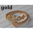thumbnail image 1 of Personalized Couple Rings Stainless Steel Custom Name Adjustable Rings for Holiday Gift, European American Style, 1 of 4