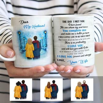 Personalized Couple Winter Letter Mug