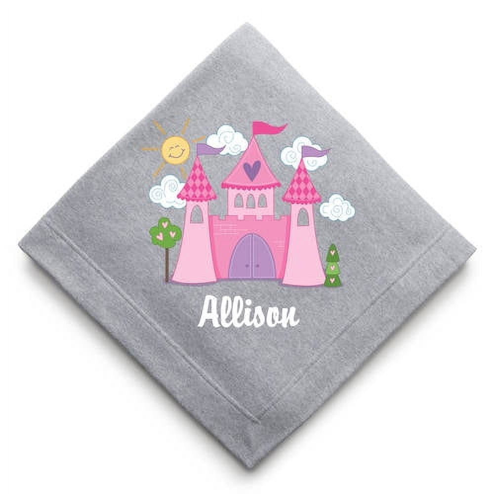 Personalized Cozy Sweatshirt Blanket, Butterfly, Castle or Puppy