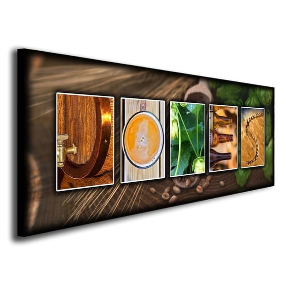 Personalized Craft Beer Name Wall Canvas Art