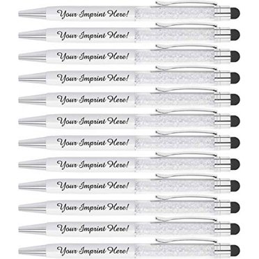 Vebermo Personalized Pens With Stylus - Custom Metallic...