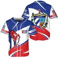 thumbnail image 1 of Personalized Cuba Baseball Shirt, Cuban Flag Jersey for Men and Women (4XL), 1 of 4