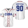thumbnail image 1 of Personalized Cuba Baseball Shirt, Cuban Flag Jersey for Men and Women (S), 1 of 4