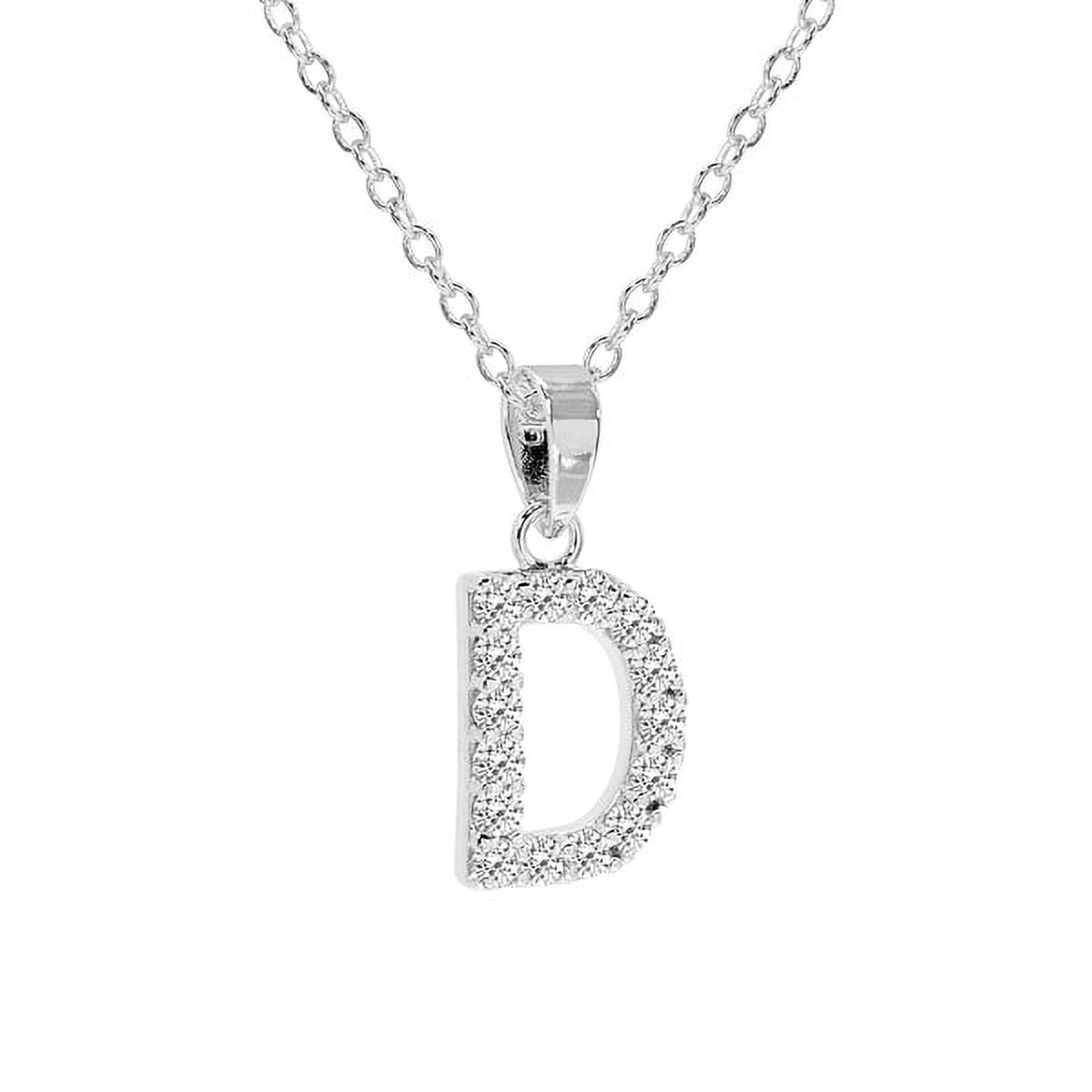Personalized Cubic Zirconia Initial Pendant
