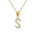 thumbnail image 1 of Personalized Cubic Zirconia Initial Pendant, 1 of 1