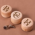 thumbnail image 1 of Personalized Cuff Links Box Groomsmen Gifts Custom Cufflinks Holder for Groomsmen Monogram Cufflinks Storage Bachelor Party Gift Letter L with Name Send name in Chat, 1 of 5