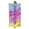 thumbnail image 1 of Personalized Custom Beach Towel - Microfiber Pool Swim Travel Large Soft Customized Name Towel (30"x60"), 1 of 9