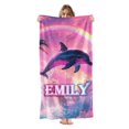 thumbnail image 1 of Personalized Custom Beach Towel - Microfiber Pool Swim Travel Large Soft Customized Name Towel (30"x60"), 1 of 8