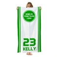 thumbnail image 1 of Personalized Custom Beach Towel - Microfiber Pool Swim Travel Large Soft Customized Text Team Logo/Name /Number (30"x60"), 1 of 9
