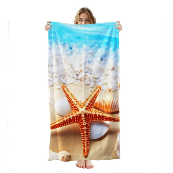 Personalized Custom Beach Towels with Picture Logo Photo Names Customized Pool Travel Towel for Kids Adults Women Men 30" X 60"(1 Photo)