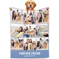 thumbnail image 1 of Personalized Custom Blanket with Photo Birthday Gifts for Family Son Daughter Wife Husband, Birthday for Her Him, Women Men Gifts Fits Couch Bedroom Living Room, 1 of 6