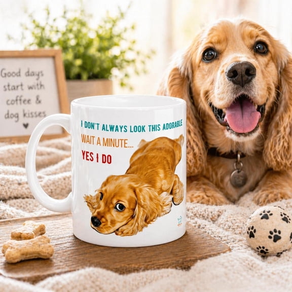 Personalized Custom Ceramic Coffee Mug Dog'S Photo & Name Cup 2 Sides Funny Gift, Bekilab Ceramic Coffee Mug, 11oz 15oz Gift
