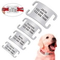 thumbnail image 1 of Personalized Custom Dog Tags Slide On No Noise Pet Cat Dog ID Name Tags for Collar Silencer, 1 of 21