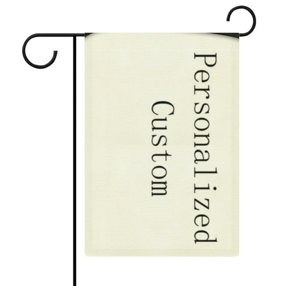 Personalized Custom Double Sided Premium Garden Flag, Decorative Flax Garden Flags for Yard House Outdoor