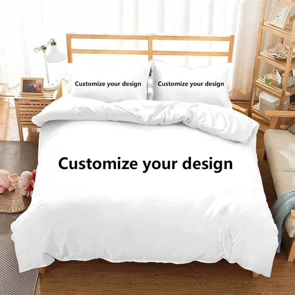 Personalized Custom Duvet Cover With Pillowcases Microfiber Customized Photo 3D Digital Printed Bedding Set Twin Full King