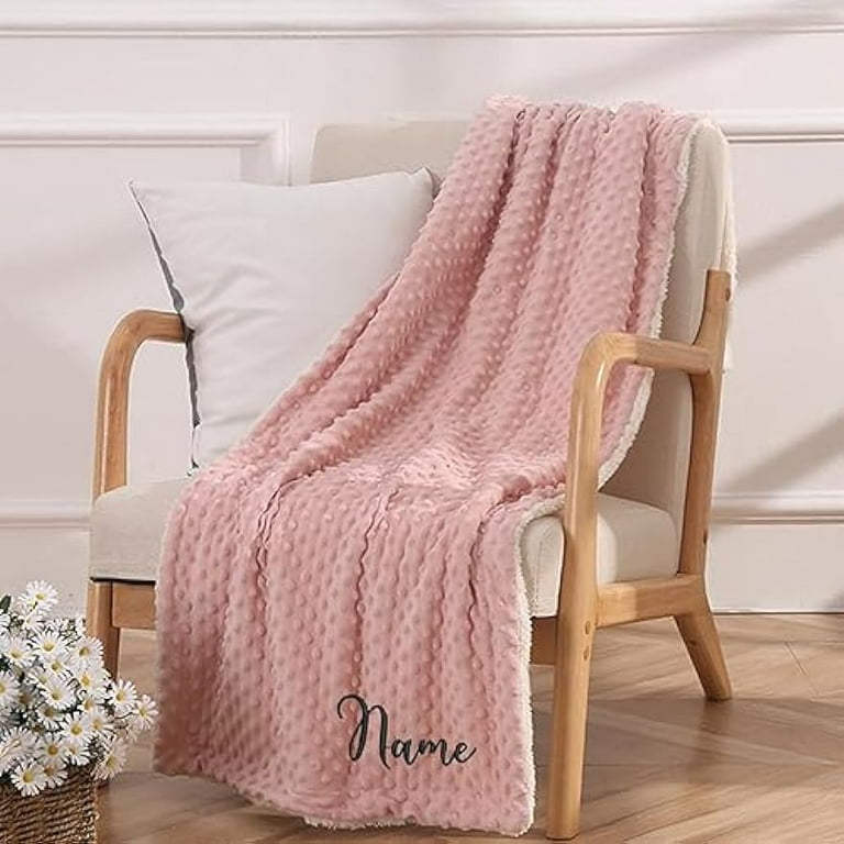 Plush blanket personalized sale