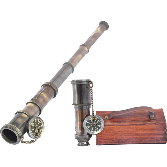 Personalized Custom Engraved Brass Telescope, Pirates Spyglass, Boating Gift, Graduation Gifts , Anniversary Gift For Husband, Handheld