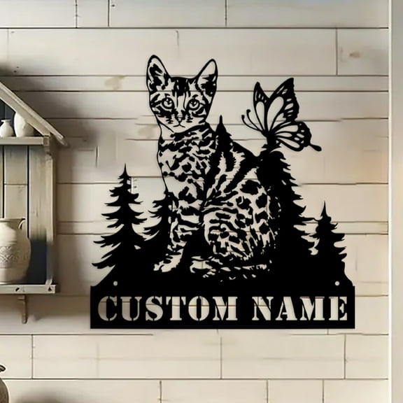 Personalized Custom House Number Doorplate Address Sign Plate Family Name Metal Sign Plaque Wall Decor Gifts(12inch)