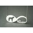 thumbnail image 1 of Personalized Custom Infinity Pet Dog Engrave Name Chain Pendant Necklace, 1 of 9