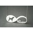 thumbnail image 1 of Personalized Custom Infinity Pet Dog Engrave Name Chain Pendant Necklace, 1 of 9