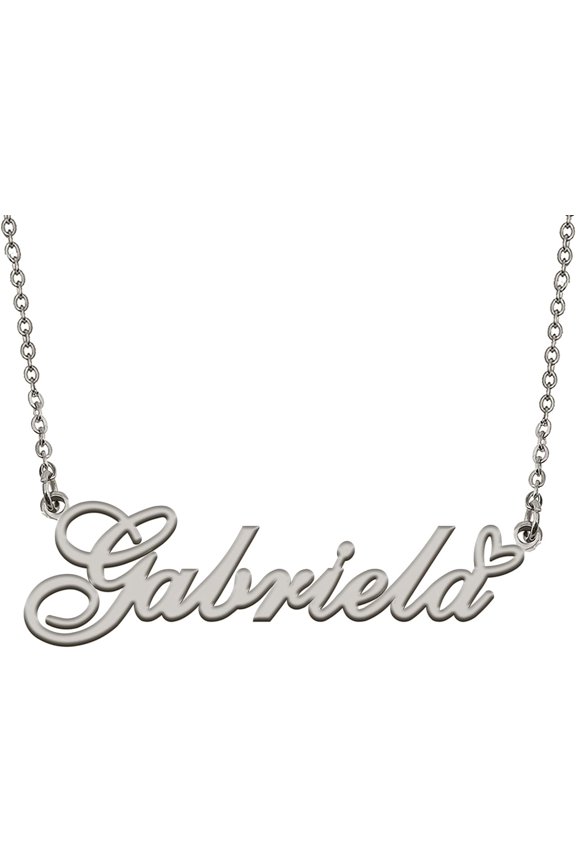 Personalized Custom Initial Pendant Name Necklaces For Womens In Gold Silver[o1017]