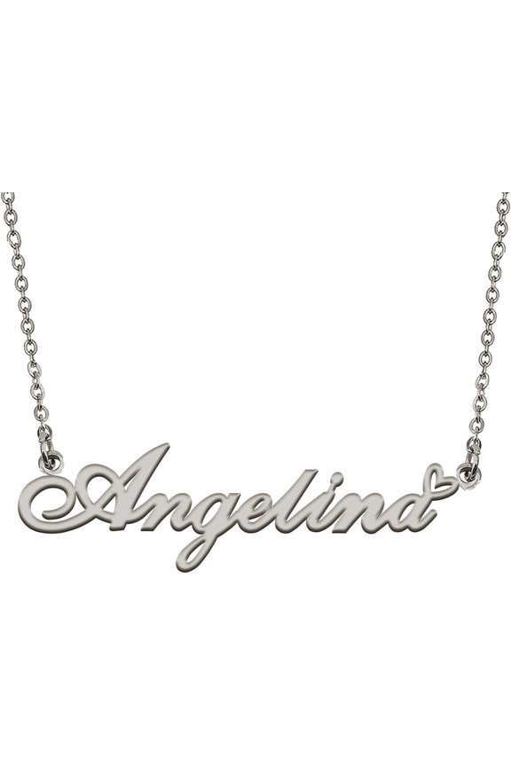 Personalized Custom Initial Pendant Name Necklaces For Womens In Gold Silver[o1042]