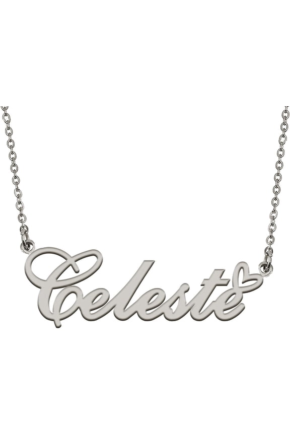 Personalized Custom Initial Pendant Name Necklaces For Womens In Gold Silver[o1055]