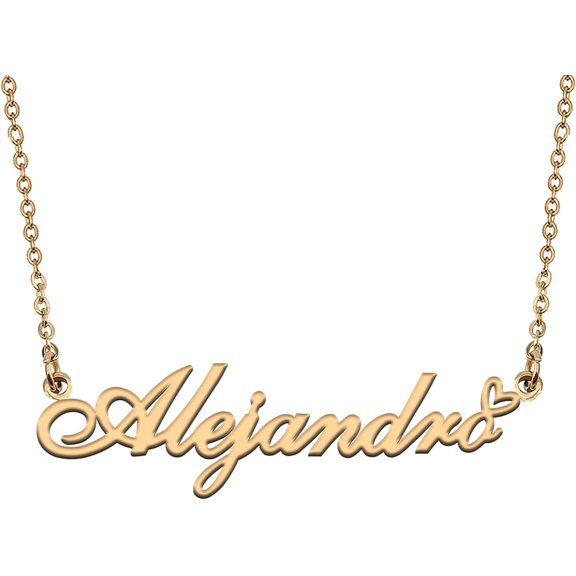 Personalized Custom Initial Pendant Name Necklaces For Womens In Gold Silver[o1077]