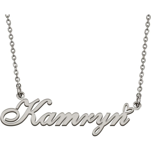 Personalized Custom Initial Pendant Name Necklaces For Womens In Gold Silver[o1342]