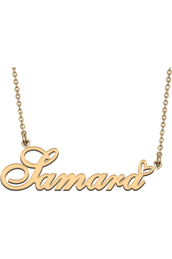 Personalized Custom Initial Pendant Name Necklaces For Womens In Gold Silver[o1802]