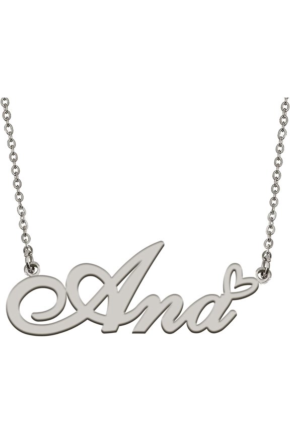 Personalized Custom Initial Pendant Name Necklaces For Womens In Gold Silver[o1974]