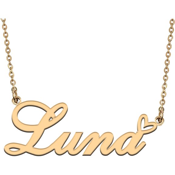Personalized Custom Initial Pendant Name Necklaces For Womens In Gold Silver[o2055]