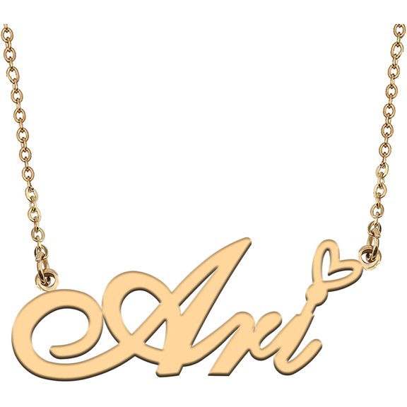 Personalized Custom Initial Pendant Name Necklaces For Womens In Gold Silver[o2121]