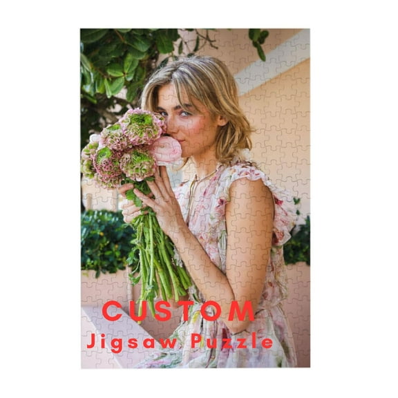 Personalized Custom Jigsaw Puzzle - Unique Customized Gift for Family, Friends, Loved Ones on Holidays and Birthdays - 300 Pieces Vertical.