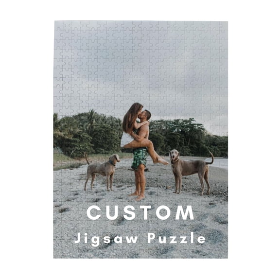 Personalized Custom Jigsaw Puzzle - Unique Customized Gift for Family, Friends, Loved Ones on Holidays and Birthdays - 500 Pieces Vertical.