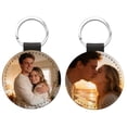 thumbnail image 1 of Personalized Custom Keychain With Picture And Engraved Text A Great Gift For Men And Women, 1 of 8
