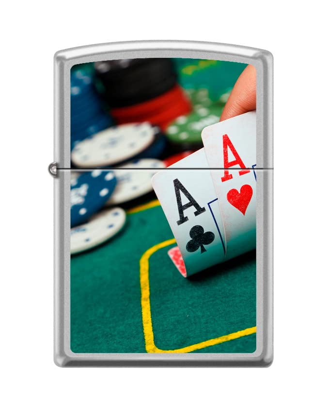 Personalized Custom Message Engraved on Back Ace of Spades Zippo Windproof Lighter (Aces #Z5410)