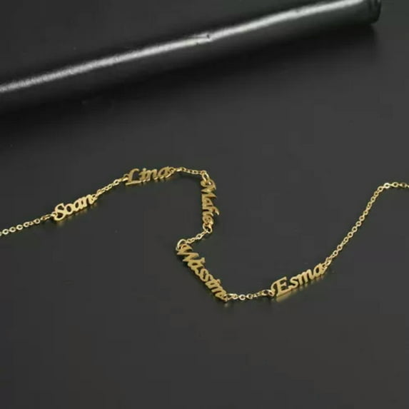 Personalized Custom Multi-name Family Name Necklace Birthday Gift Jewelry