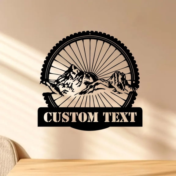 Personalized Custom Name 26 Letters Metal Wall Art Decoration Door Home Room Number Sign Plaque(26inch)