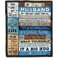thumbnail image 1 of Personalized Custom Name to My Husband Blanket from Wife You are My Everything Husband Birthday Christmas Wedding Anniversary Bed Quilt Fleece Throw Blanket (30 x 40 in Baby Size), 1 of 5