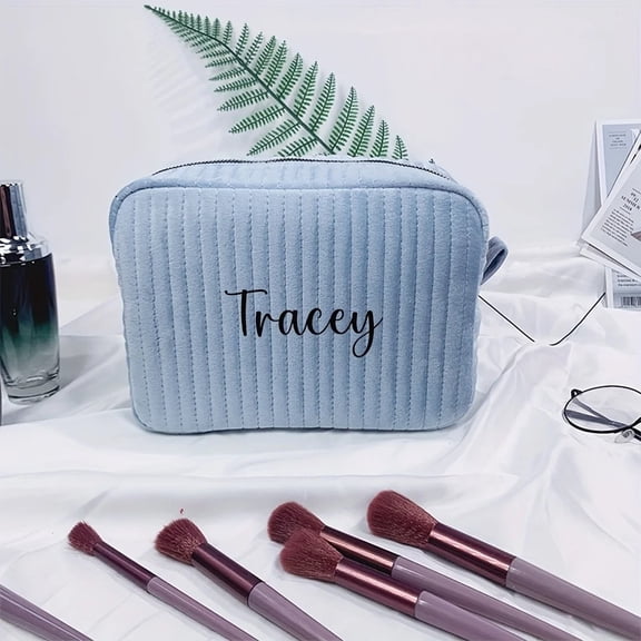 Personalized Custom Name Makeup Storage Bag - Ideal for Outdoor, Business Travel & Fitness, Daily Makeup Kit Organizer, Perfect