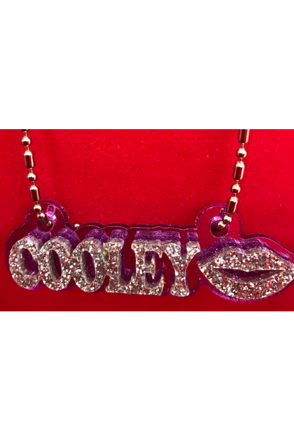 Personalized Custom Name Plate Chain Necklace Laser Cut Name or Word Made To Order Nameplate With Your Name On It!