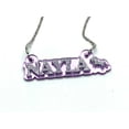 thumbnail image 1 of Personalized Custom Name Plate Chain Necklace Laser Cut Name or Word Made To Order Nameplate With Your Name On It!, 1 of 4