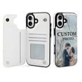 thumbnail image 1 of Personalized Custom Photo Phone Case for iPhone 16 Plus, Flip Wallet Phone Case with Card Slots, Perfect Gift for Family, Friends, and Couples, 1 of 9