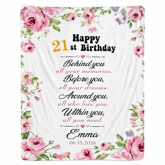 Personalized Custom Print Fleece Blanket, 280 GSM Polyester Throw Blanket, Machine Washable, 30x40 40x50 50x60 60x80 in