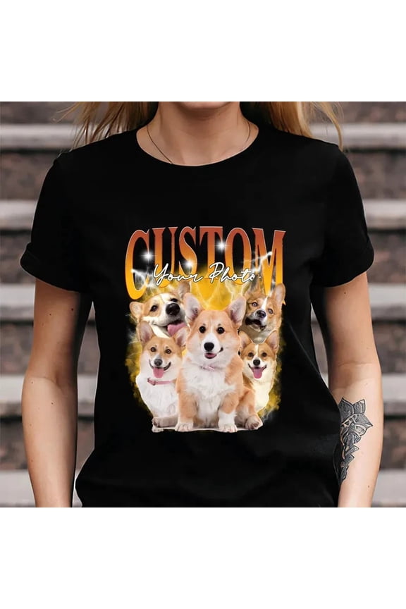 Personalized Custom Rap Pet Shirt, Custom Pet Photo Shirt