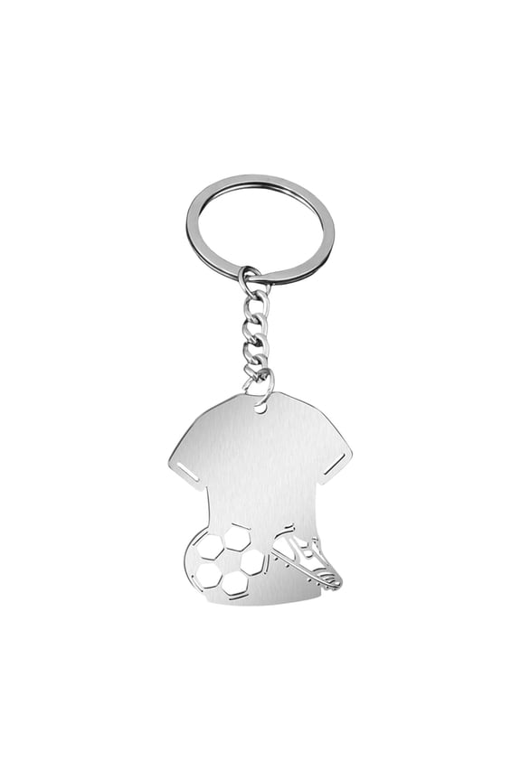 Personalized Custom Stainless Steel Keychain, Football Jersey Shape Custom Name Or Number Keychain ,Personalized Football Number Keychain